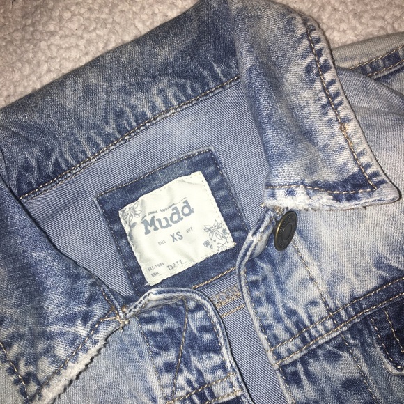 Mudd Distressed Denim Jacket - Picture 3 of 6